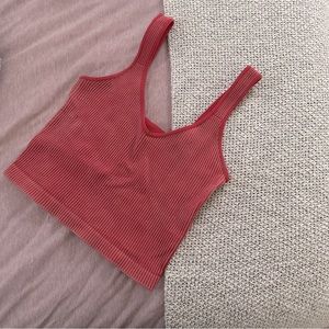 Seamless Ribbed Coral Tank — S